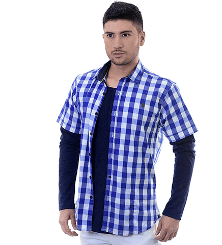 Camisa Cuadros Azules