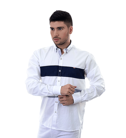 Camisa Blanca Manga Larga