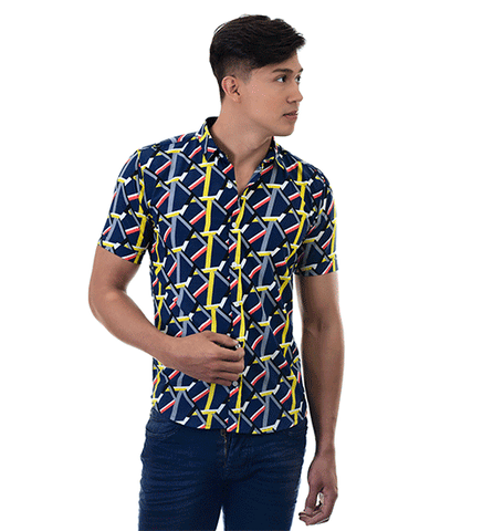 Camisa Lineas Amarillas