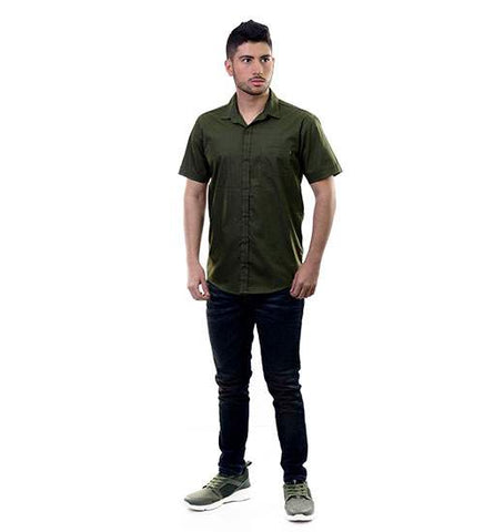 Camisa Verde Manga Corta