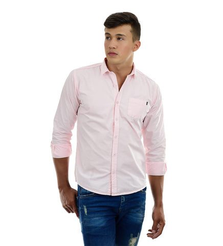 Camisa Manga Larga Rosa